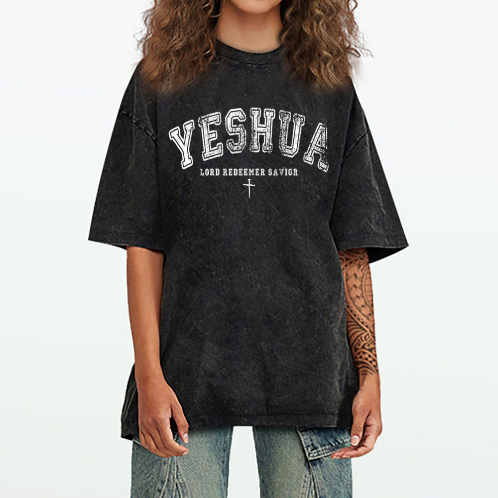 Yeshua Lord Chirstian Washed T-Shirt