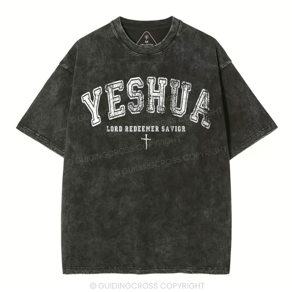 Yeshua Lord Chirstian Washed T-Shirt