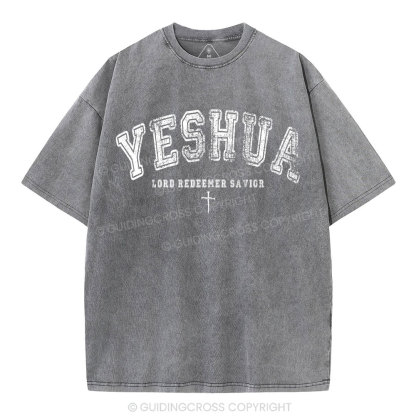 Yeshua Lord Chirstian Washed T-Shirt