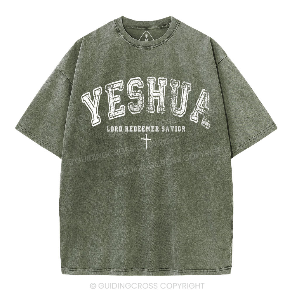 Yeshua Lord Chirstian Washed T-Shirt