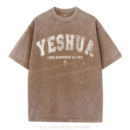 Yeshua Lord Chirstian Washed T-Shirt