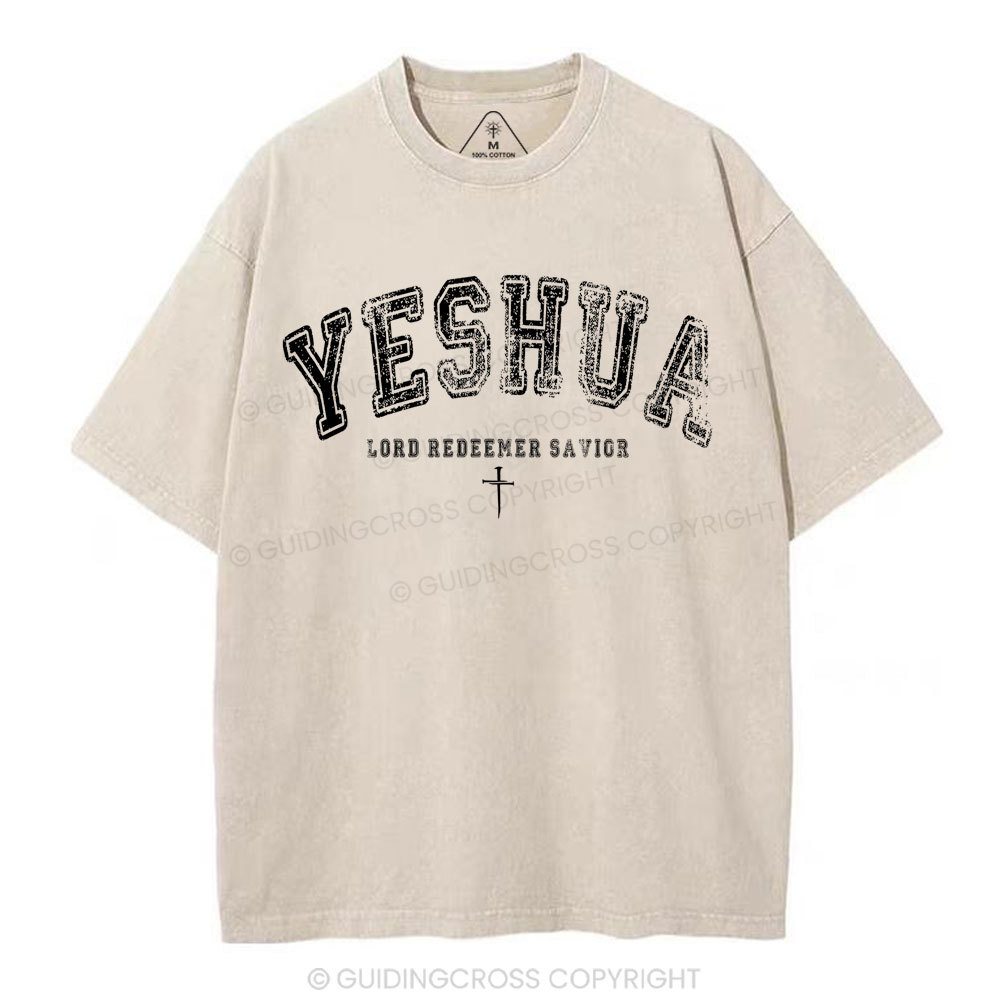 Yeshua Lord Chirstian Washed T-Shirt