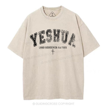 Yeshua Lord Chirstian Washed T-Shirt