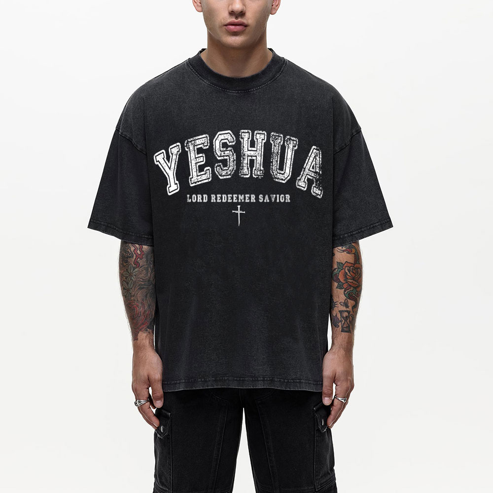 Yeshua Lord Chirstian Washed T-Shirt