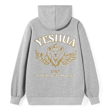 Yeshua To Rescue To Deliver Classic Christian Hoodie