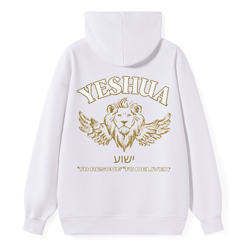 Yeshua To Rescue To Deliver Classic Christian Hoodie