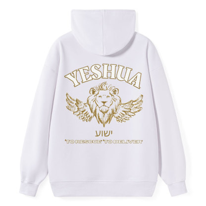 Yeshua To Rescue To Deliver Classic Christian Hoodie