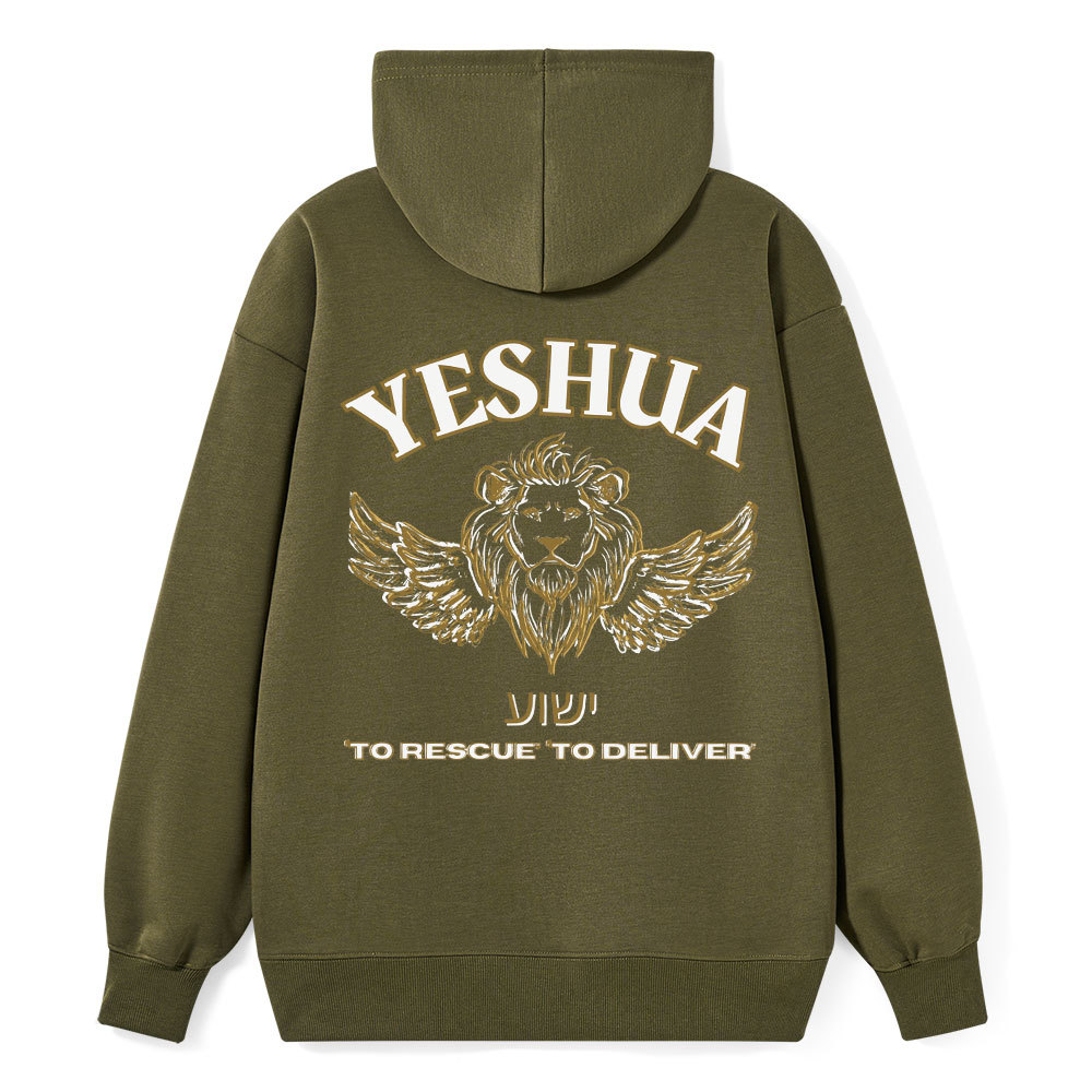 Yeshua To Rescue To Deliver Classic Christian Hoodie
