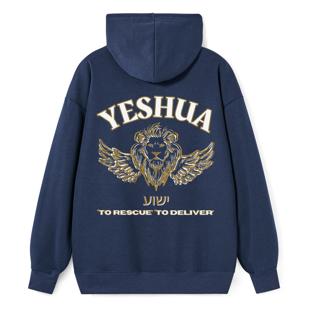 Yeshua To Rescue To Deliver Classic Christian Hoodie