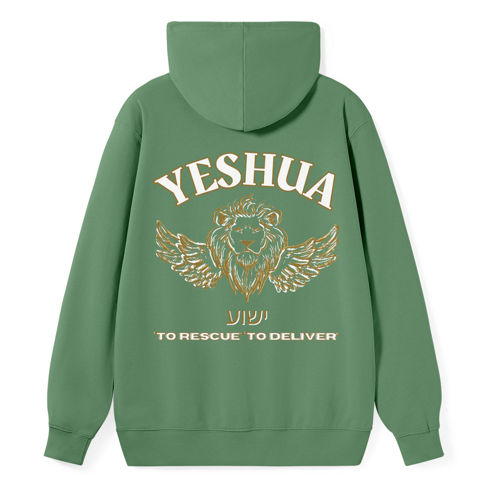 Yeshua To Rescue To Deliver Classic Christian Hoodie