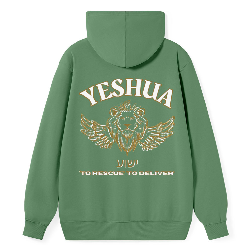 Yeshua To Rescue To Deliver Classic Christian Hoodie