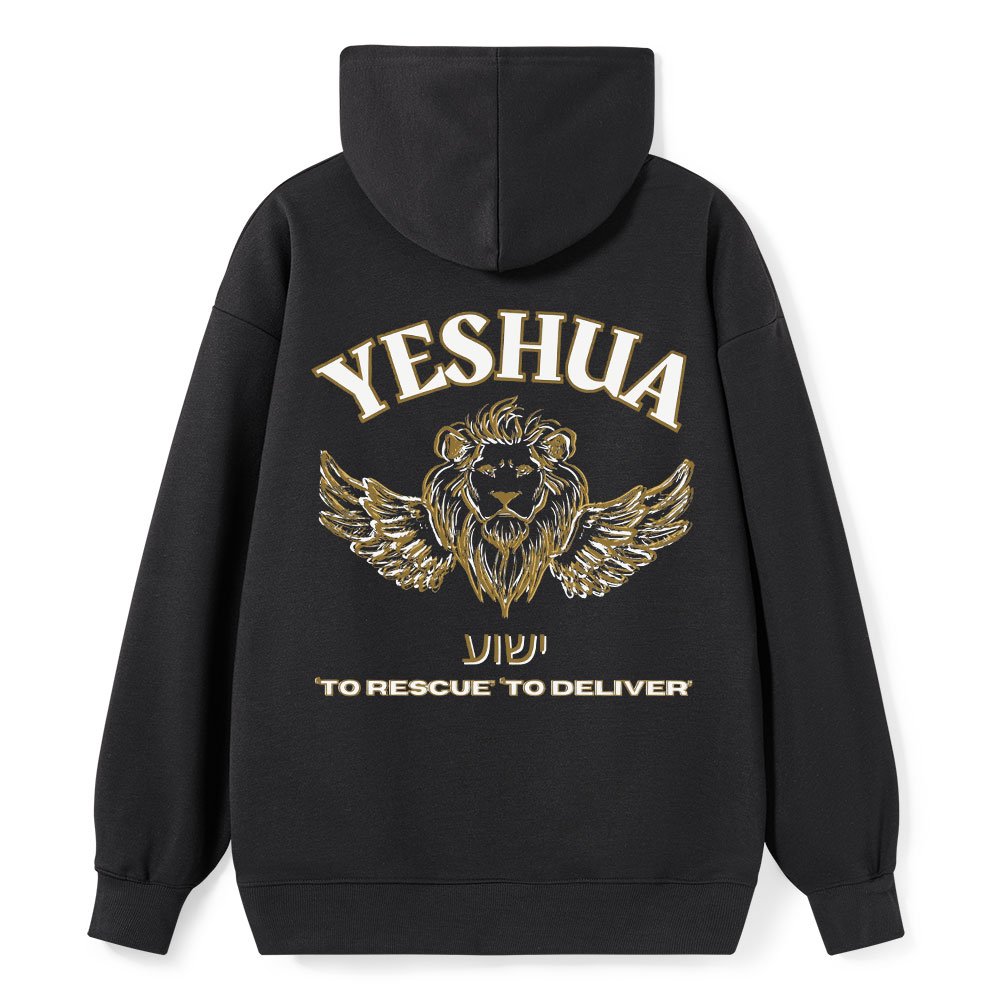 Yeshua To Rescue To Deliver Classic Christian Hoodie