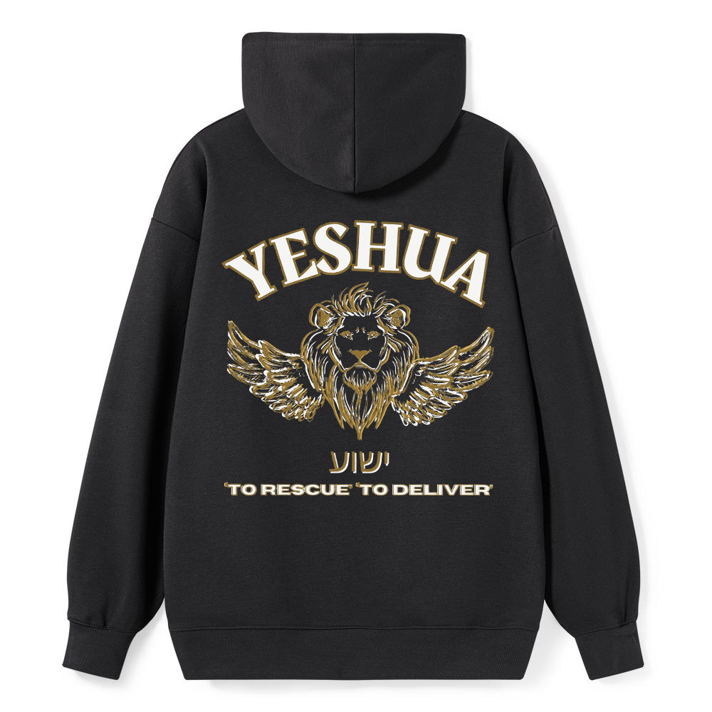 Yeshua To Rescue To Deliver Classic Christian Hoodie