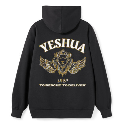 Yeshua To Rescue To Deliver Classic Christian Hoodie