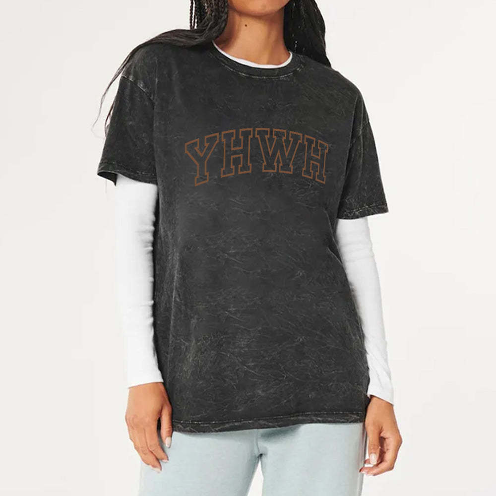 Yhwh Unisex Christian Washed T-Shirt