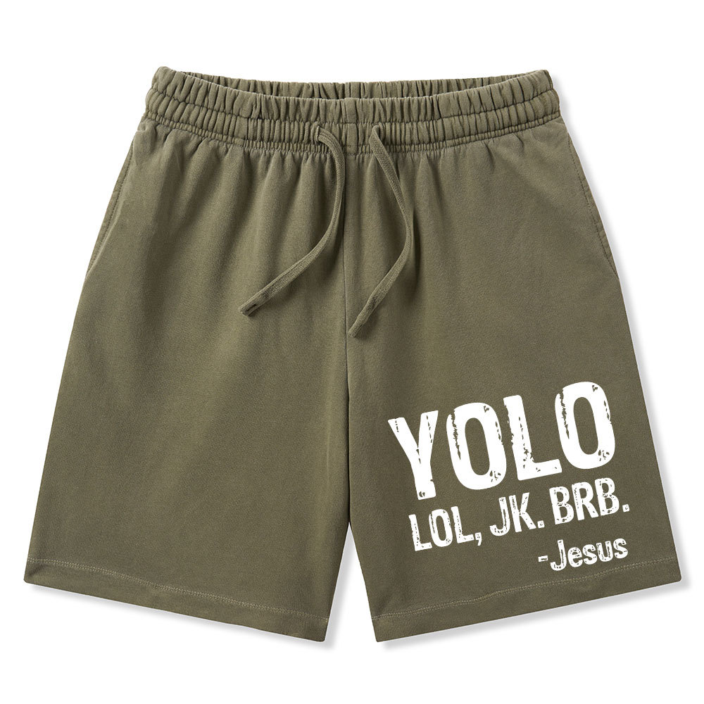 Yolo Christian Washed Shorts