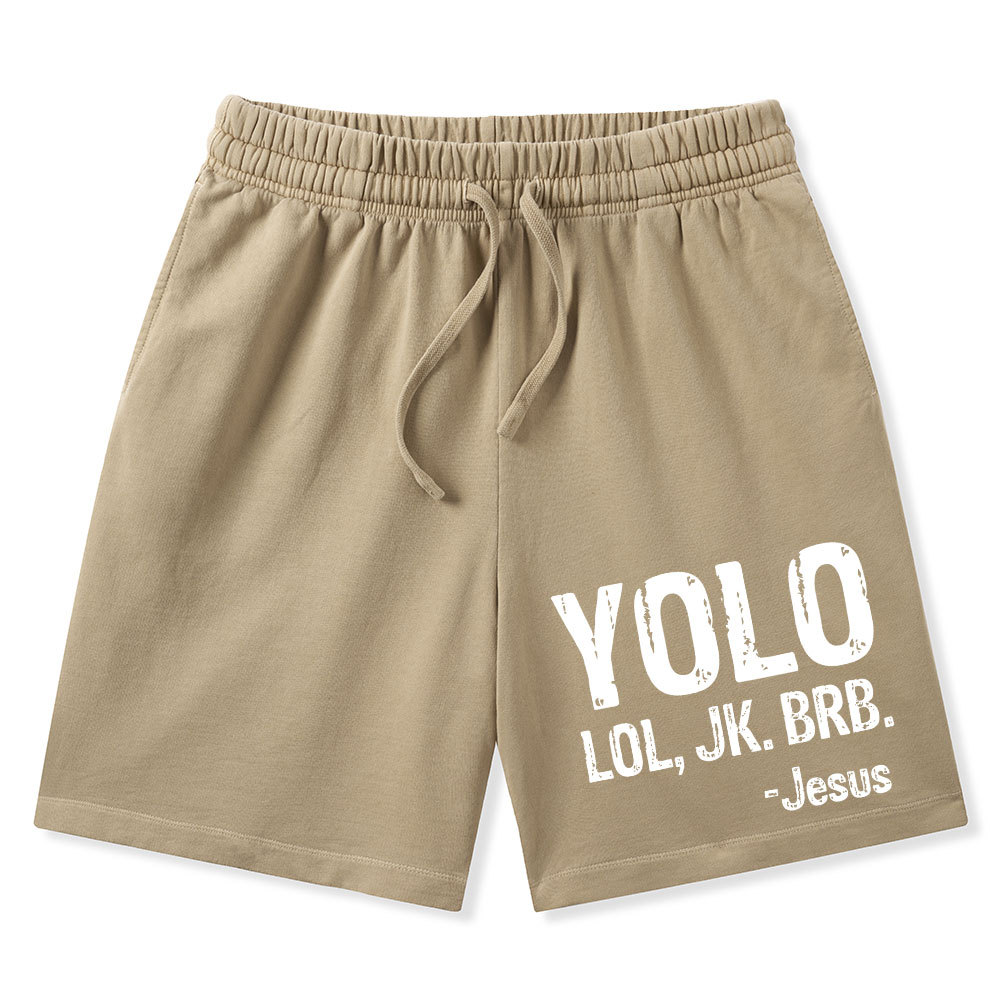 Yolo Christian Washed Shorts
