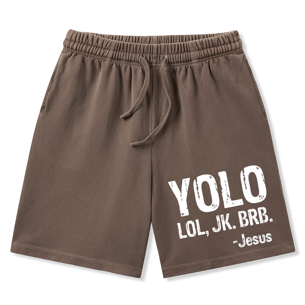 Yolo Christian Washed Shorts