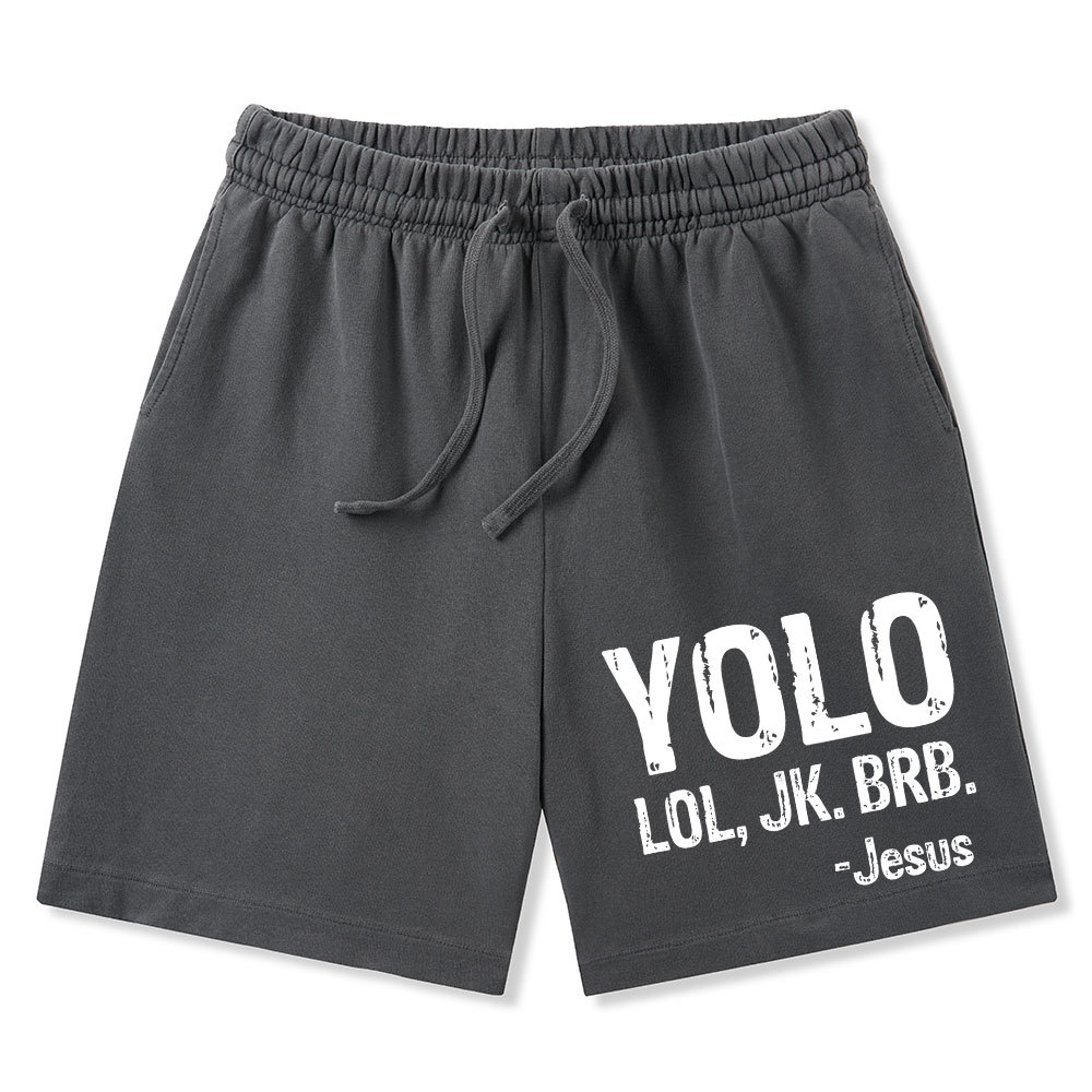 Yolo Christian Washed Shorts