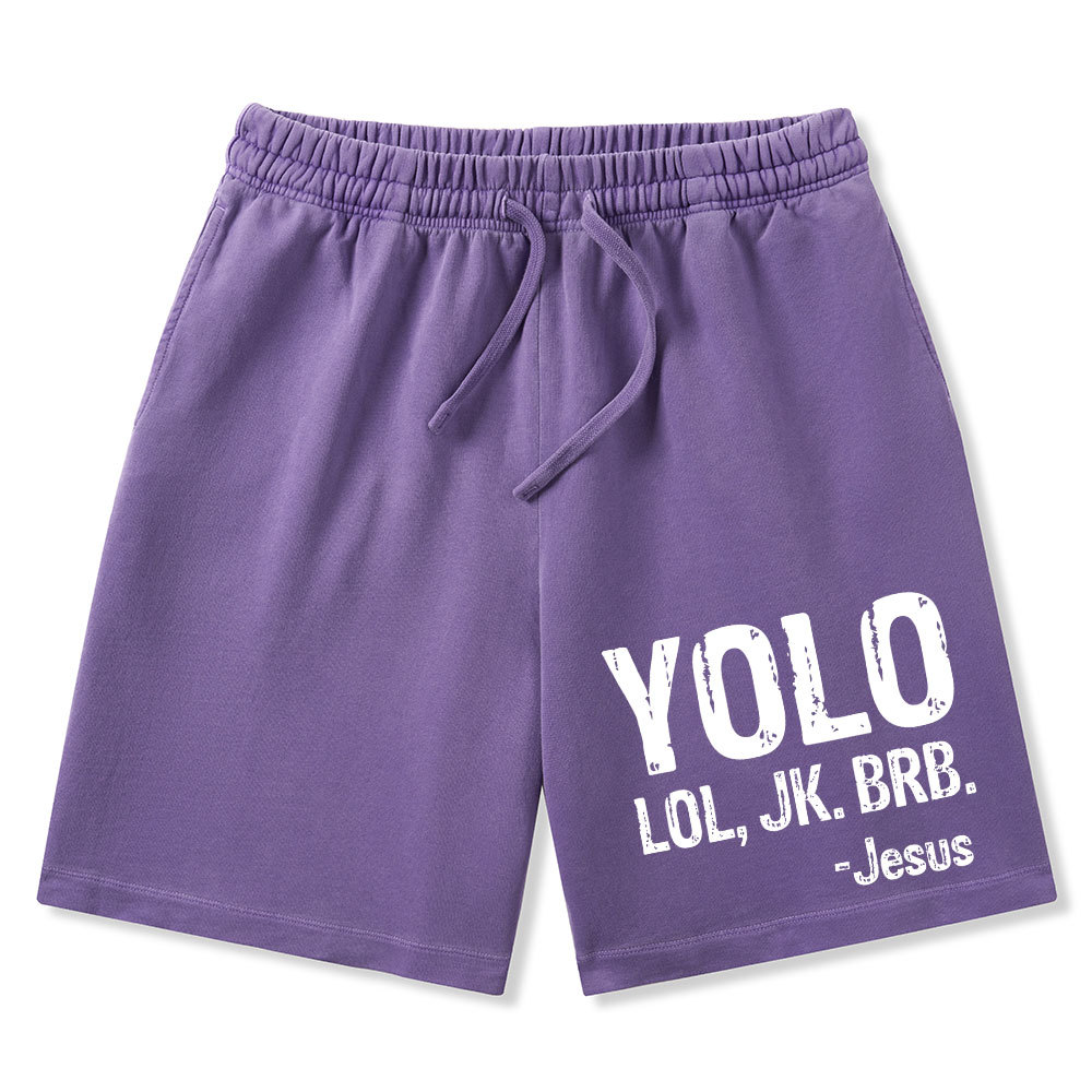 Yolo Christian Washed Shorts