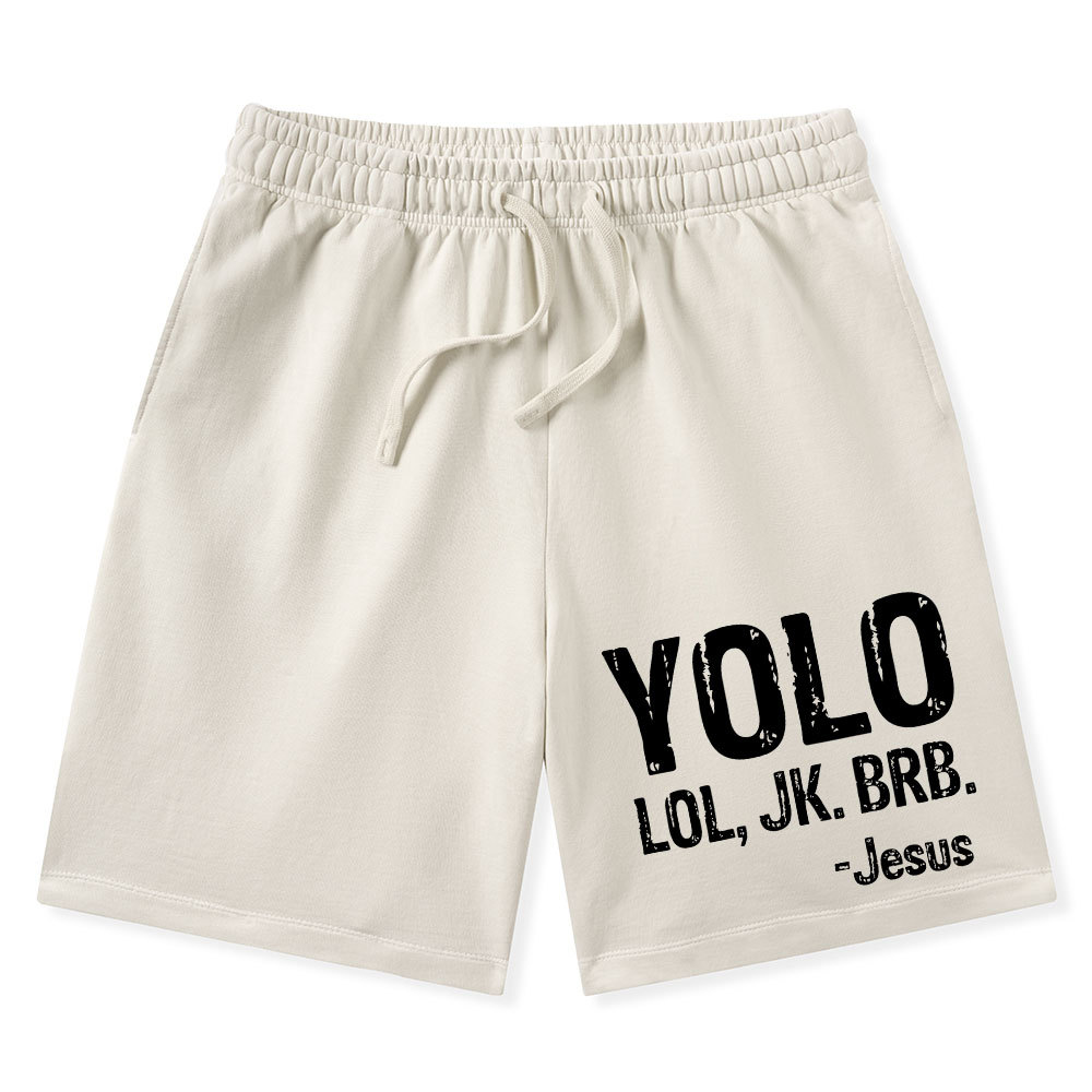 Yolo Christian Washed Shorts