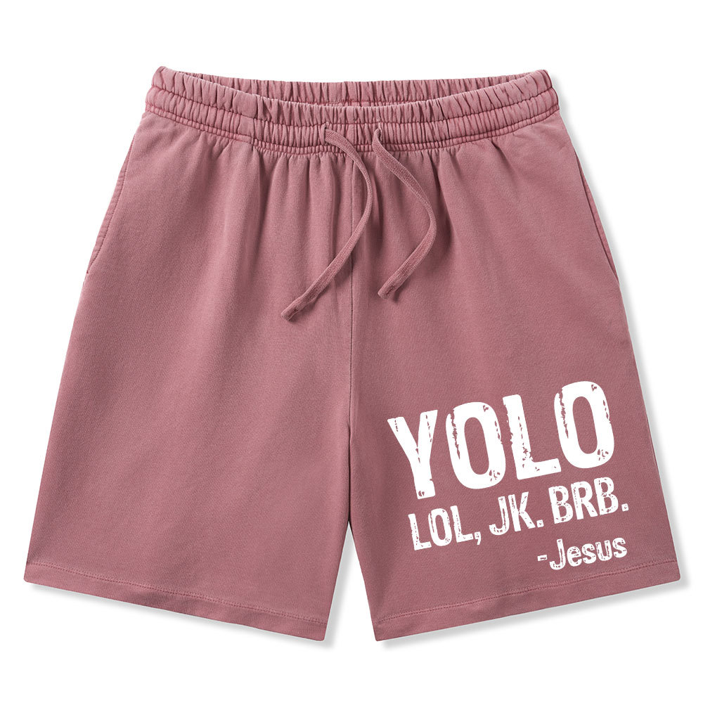 Yolo Christian Washed Shorts