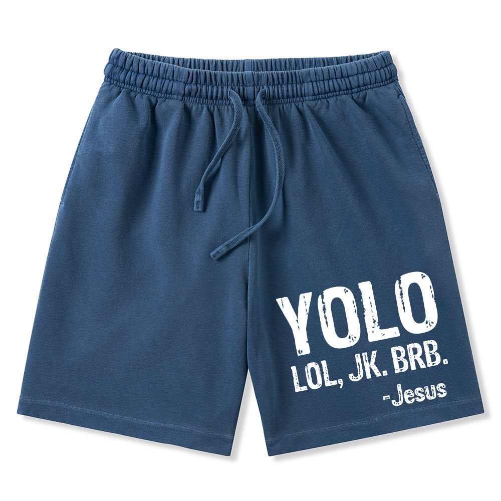 Yolo Christian Washed Shorts