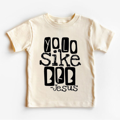 Yolo Sike BRB Funny Jesus Christian Kid T-Shirt