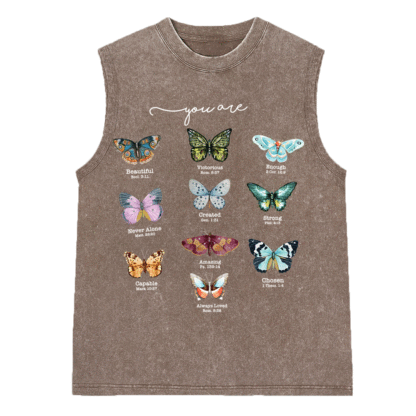 You Are Beautiful Christian Washed Sleeveless Tee