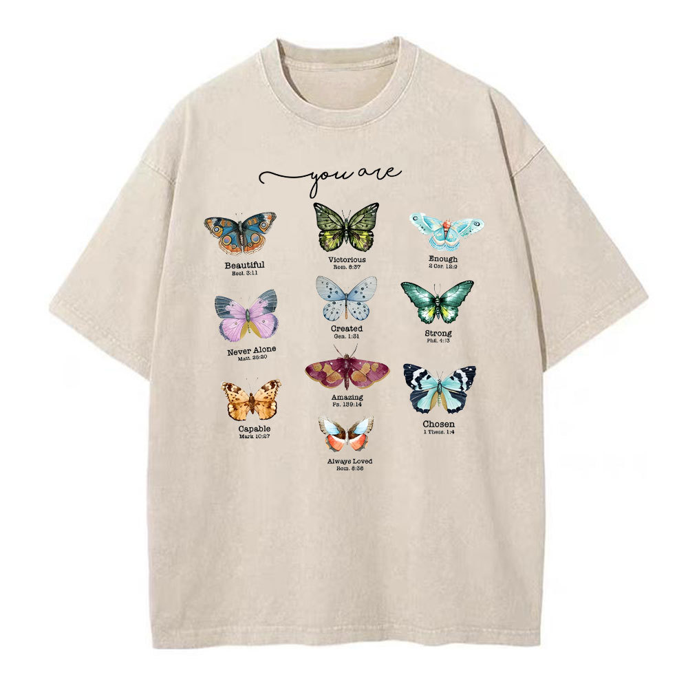 You Are Beautiful Christian Washed T-Shirt