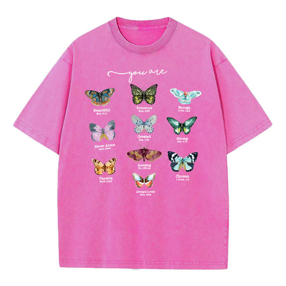You Are Beautiful Christian Washed T-Shirt