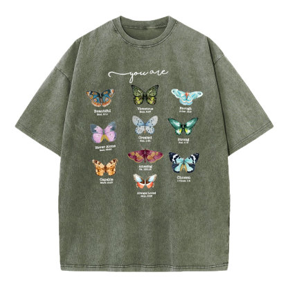 You Are Beautiful Christian Washed T-Shirt