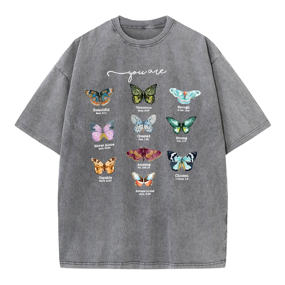 You Are Beautiful Christian Washed T-Shirt