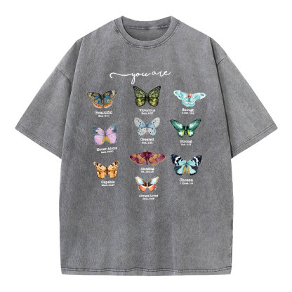 You Are Beautiful Christian Washed T-Shirt