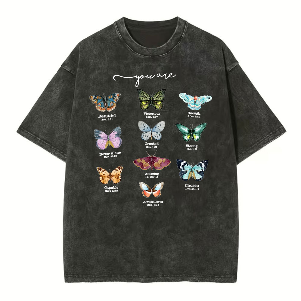 You Are Beautiful Christian Washed T-Shirt