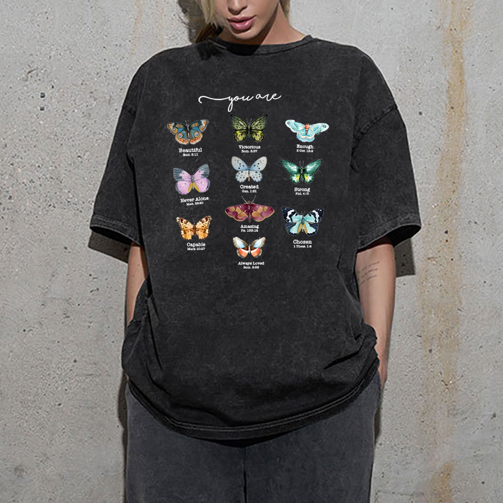 You Are Beautiful Christian Washed T-Shirt