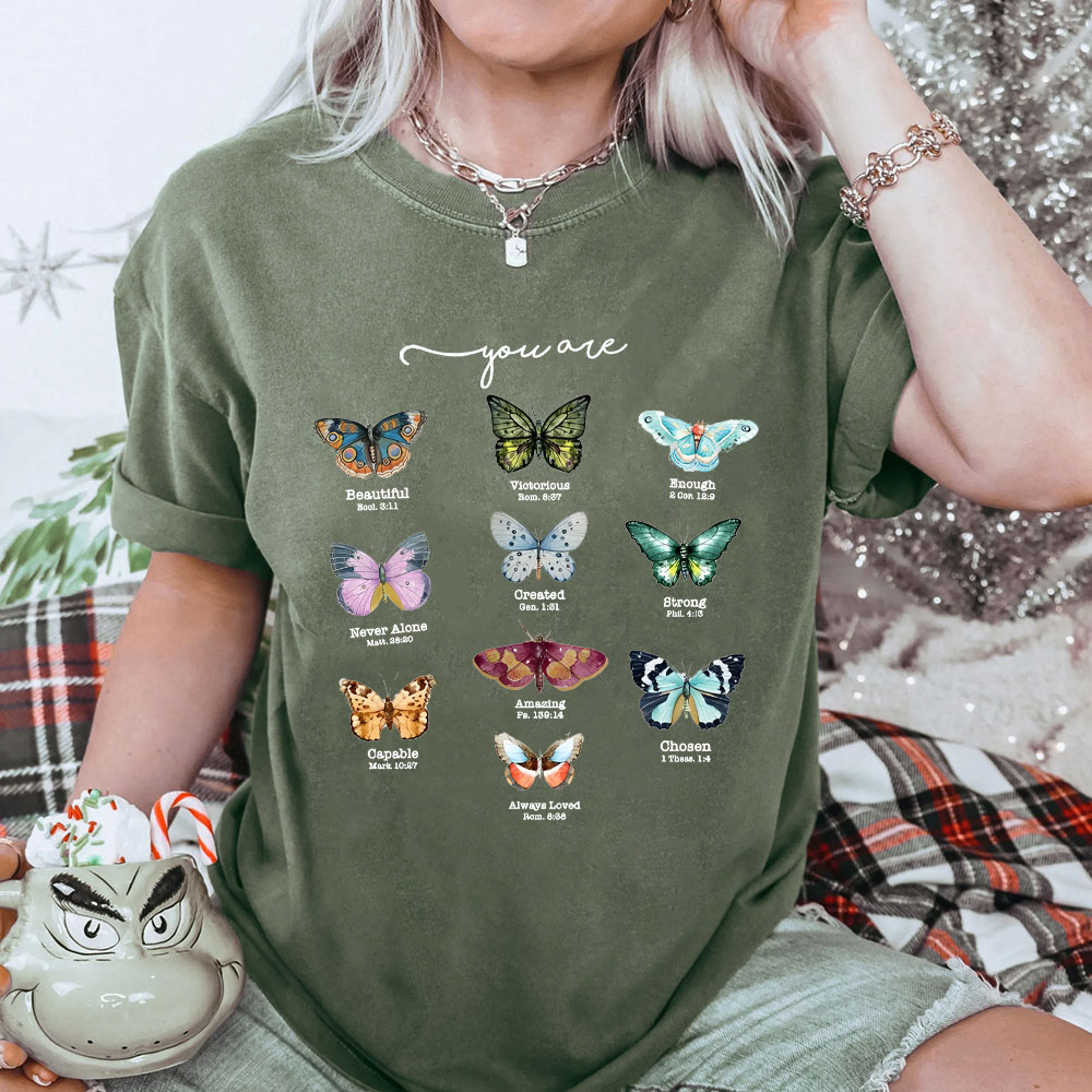 You Are Beautiful Christian Washed T-Shirt