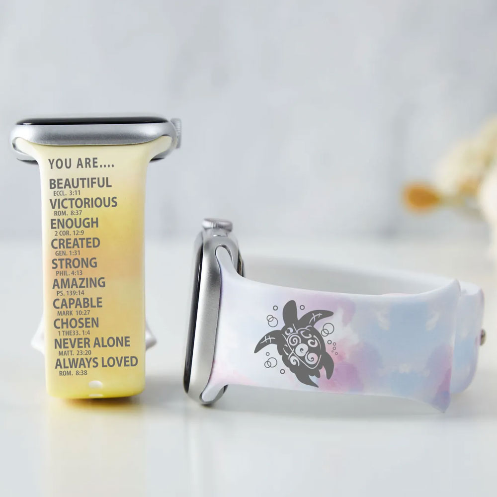 You Are Beautiful Scripture Christian Print Watch Band