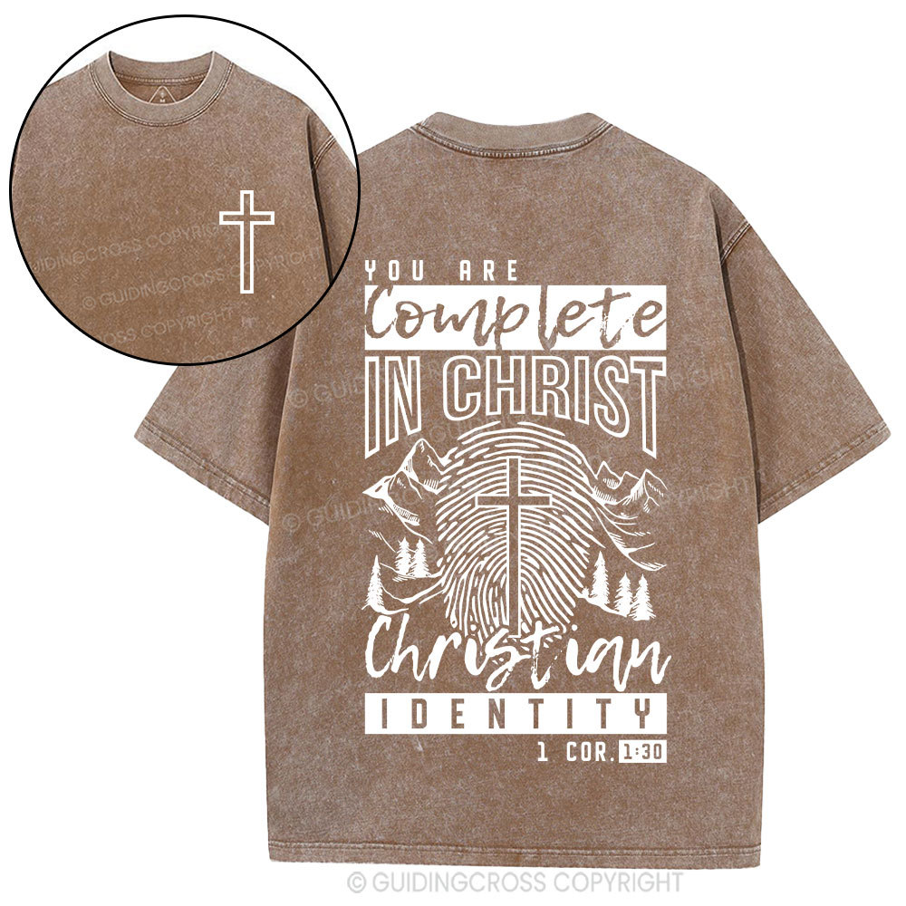 You Are Complete In Christ Christian Washed T-Shirt