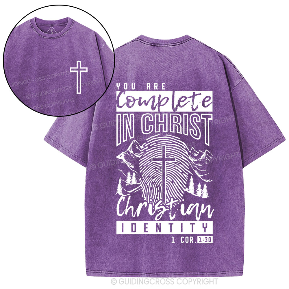 You Are Complete In Christ Christian Washed T-Shirt