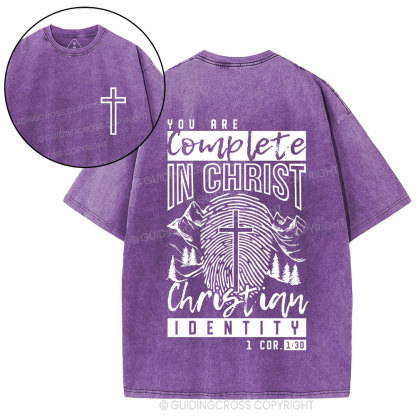 You Are Complete In Christ Christian Washed T-Shirt