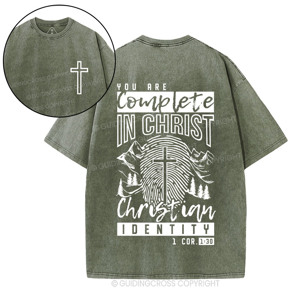 You Are Complete In Christ Christian Washed T-Shirt