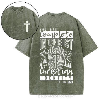 You Are Complete In Christ Christian Washed T-Shirt