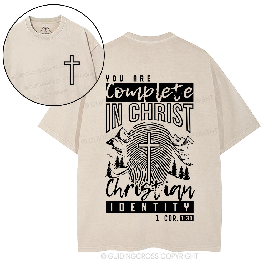 You Are Complete In Christ Christian Washed T-Shirt