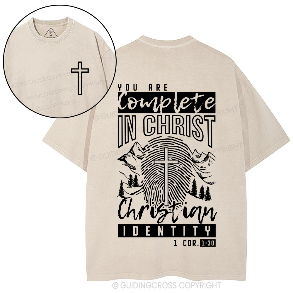 You Are Complete In Christ Christian Washed T-Shirt