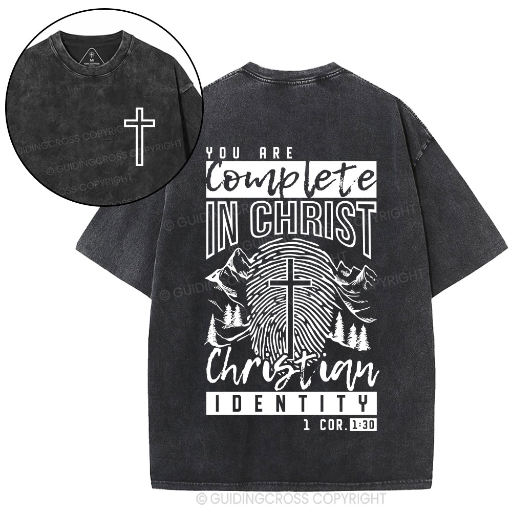 You Are Complete In Christ Christian Washed T-Shirt