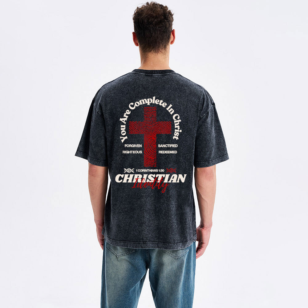 You Are Complete In Christ Christian Washed T-Shirt