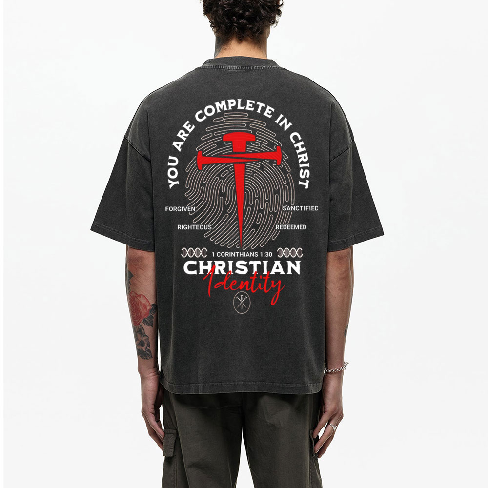 You Are Complete In Christ Christian Washed T-Shirt
