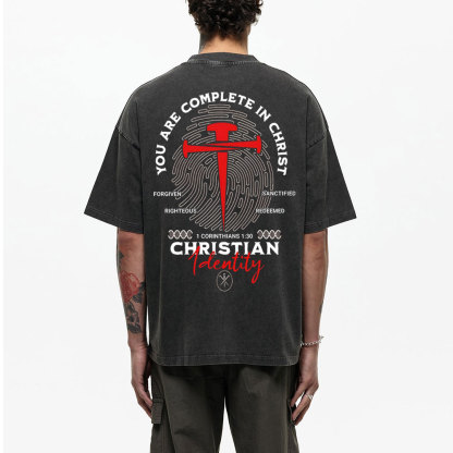 You Are Complete In Christ Christian Washed T-Shirt