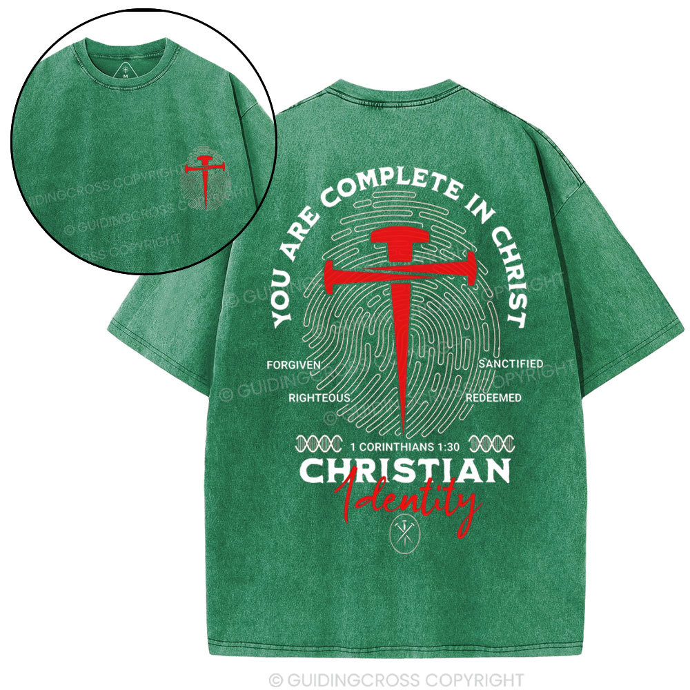 You Are Complete In Christ Christian Washed T-Shirt